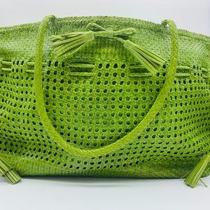 Fina Firenze Lime Green Tote Bag